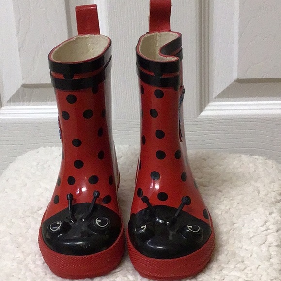 LADYBUG RAINDEAR [TM] RAINBOOTS, Sz 6 - Picture 2 of 5